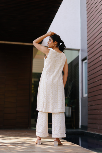 Zari Highlight Jacquard Set