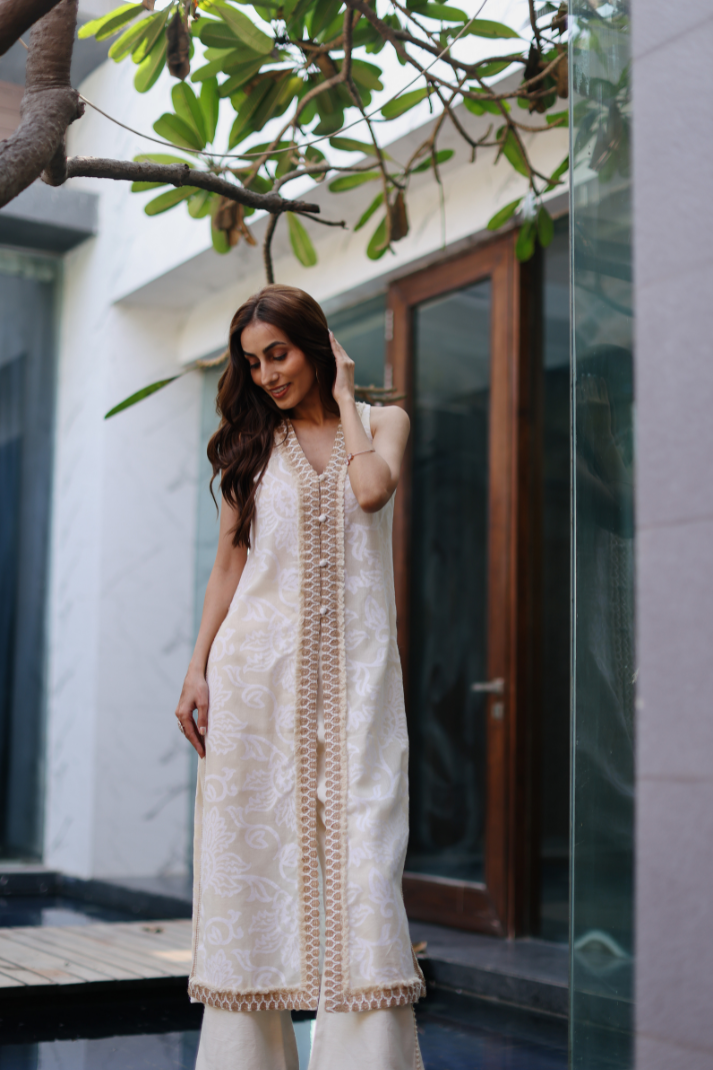 Slit Kurta Coord Set