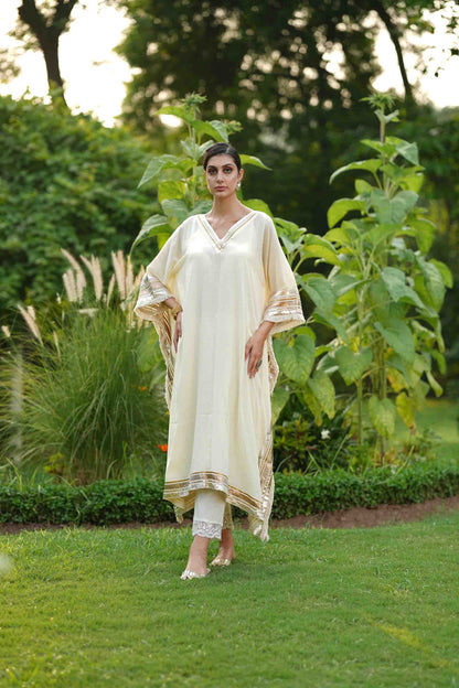 Kaftan with gota lines and pants