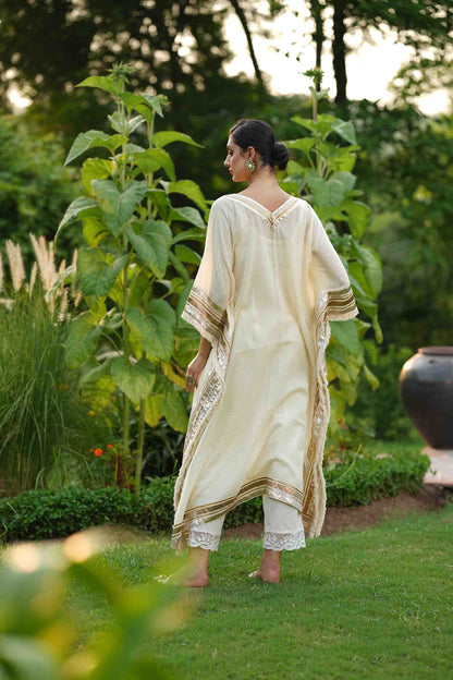 Kaftan with gota lines and pants